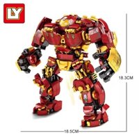 Mô hình Lắp ráp - LY 76015 ( Xếp Hình Bộ Giáp Hulk Buster Iron Man Người sắt 650 Mảnh )