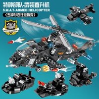 Mô Hình Láp Ráp Máy Bay Vũ Trang Chiến Đấu Đồ Chơi Lego Lắp Ghép cho bé Tăng khả năng tư duy sáng tạo Logic ĐTVT
