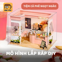 Mô Hình Lắp Ráp Nhà Búp Bê Dollhouse - Tiệm Cà Phê Đáng Yêu Tặng dụng cụ lắp ráp
