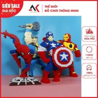 Mô Hình Lắp Ráp Nhân Vật Hoạt Hình Siêu Anh Hùng Người Nhện Người Sắt Đội Trưởng Mỹ Cỡ Lớn