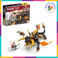 Mô Hình Lắp Ráp Ninjago NINJA CITY 68782 LELE 8009 71782 Cole ‘s Earth Dragon EVO  | 285 Mảnh Ghép