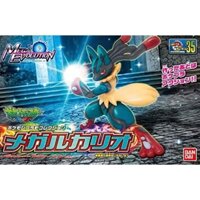 Mô hình lắp ráp Pokemon Pokepla Plamo 35 Select Series Mega Lucario Plastic Model - Bandai