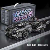 Mô hình lắp ráp siêu xe lamborghini V12 Black 1288 PCS tỉ lệ 1:14 đồ chơi ô tô điều khiển tại BStore