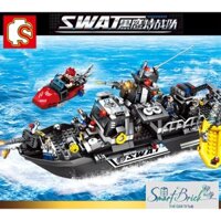 Mô Hình Lắp Ráp Tàu Cảnh Sát Đặc Nhiệm Swat ( Sembo Block ) 102467