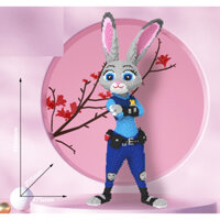 Mô Hình Lắp Ráp Thỏ Zootopia - Judy  , Đồ Chơi Lắp Ghép , Giải Trí Xả Stress Size Khổng lồ 1150mm
