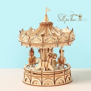 Mô hình lắp ráp Vòng quay ngựa gỗ – Robotime TG404