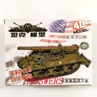 Mô hình lắp ráp xe chiến đấu hạng nặng tự hành M12 mới 4D, xe tăng Tiger 1:72, xe KV21:72 KH8T của Liên Xô