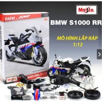 MÔ HÌNH LẮP RÁP xe Moto BMW S1000RR - Maisto tỷ lệ 1:12 CHLStore