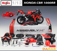 MÔ HÌNH LẮP RÁP xe Moto Honda CBR 1000RR - Maisto tỷ lệ 1:12