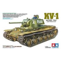 Mô hình lắp ráp xe tăng quân sự Nga 1/35 SCALE RUSSIAN HEAVY TANK KV-1 MODEL 1941 EARLY PRODUCTION Tamiya 35372