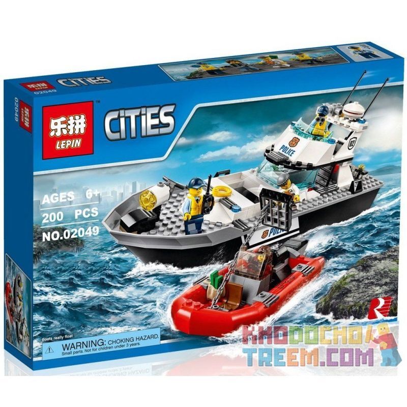 Mô hình LEGO City Police - Tàu tuần tra cảnh sát 60129 (200 mảnh ghép)