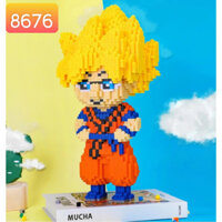 Mô Hinh Lego Lắp Ráp Nhân Vật Hoạt Hình Songoku, Luffy Size Lớn 42Cm - 45Cm