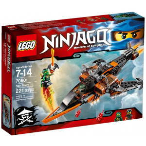 Mô Hình LEGO Ninjago - Phi Cơ Chiến Đấu Cá Mập 70601 (221 Mảnh Ghép)
