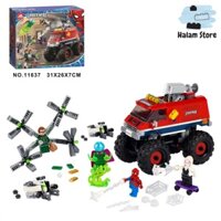 Mô hình Lego Spider Man Lari Tank 11636 76173 - Đồ chơi xếp hình Xe tải người nhện đối đầu Mysterio