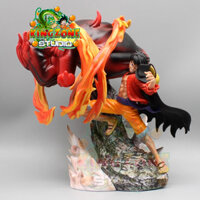 Mô hình Luffy xung kích bỏng cháy