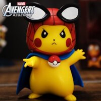 Mô hình Marvel PA đã thay đổi đội làm đẹp Người nhện Deadpool Iron Man có thể di chuyển Pikachu cos đồ trang trí xe ô tô