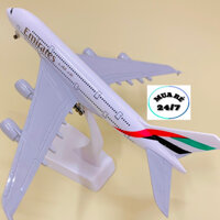 MÔ HÌNH MÁY BAY 20CM AIRBUS A380 HÃNG HÃNG KHÔNG "EMIRATES"