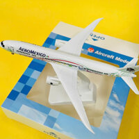 MÔ HÌNH MÁY BAY AEROMEXICO TỈ LỆ 1:400 20CM HỢP KIM NGUYÊN KHỐI CAO CẤP, NƯỚC SƠN BÓNG ĐẸP (FULLBOX)