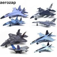 Mô hình máy bay AEROZAP Aviao, Pullback & Go F16 F22 F35 Đồ chơi máy bay chiến đấu, Bánh Topper Mô phỏng Bộ sưu tập Diecast Đồ chơi máy bay phản lực Quà tặng sinh nhật