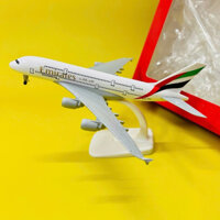 Mô Hình Máy Bay Airbus 380-800 "EMIRATES AIRLINES" Kim Loại 20CM Tỉ Lệ 1:400  GIÁ 265K