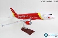 Mô hình máy bay Airbus A320 Vietjet Air 1:200 Everfly 45cm - VG93