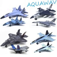 Mô hình máy bay AQUAWAV Aviao, Đồ chơi máy bay chiến đấu F16 F22 F35 Pullback & Go, Bộ sưu tập mô phỏng trang trí trên bàn Đồ chơi máy bay phản lực Diecast Đồ chơi trẻ em