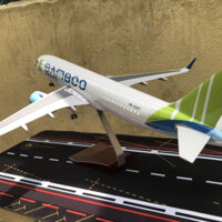 Mô hình máy bay BAMBOO Airways A-320  tỷ lệ 1:130