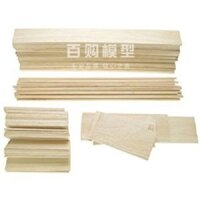 Mô hình máy bay bằng gỗ nhẹ DIY, chip gỗ nhẹ Balsa, nguyên liệu mô hình máy bay, gỗ Balsa dài 50cm