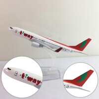 Mô hình máy bay Boeing 737 kim loại 16cm món quà tặng mô hình tĩnh die-cast để trưng bày sưu tập bàn làm việc tủ kệ tivi