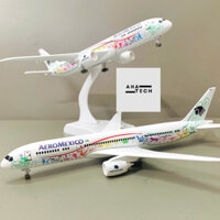 MÔ HÌNH MÁY BAY BOEING 787 AEROMEXICO AIRLINES 20CM TỈ LỆ 1:400 (FULLBOX) HỢP KIM NGUYÊN KHỐI