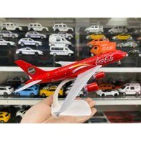 Mô hình máy bay Coca cola Airlines Airbus A380 có bánh xe MB20056