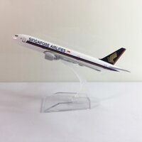 Mô hình máy bay kim loại Singapore Airlines 16cm dòng Airbus A320 món quà tặng mô hình die-cast quà tặng trưng bày tủ kệ