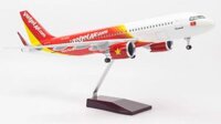 Mô hình Máy bay lắp ghép Vietjet Air Airbus A320 47cm Có đèn led