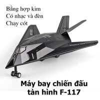 Mô hình máy bay tàng hình F-117 của Hoa Kì bằng hợp kim có nhạc và đèn chạy cót