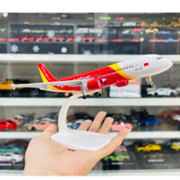 Mô hình máy bay Vietjet Air VN-A668 Airbus A320 20cm MB20006