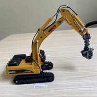 Mô hình máy xúc gầu kẹp tỉ lệ 1:50 bằng hợp kim cực đẹp, máy xúc và gầu có thể quay được (MX204)
