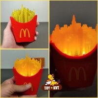 Mô Hình McDonald's Hộp Bánh Khoai Tây Chiên Có Đèn Phát Sáng