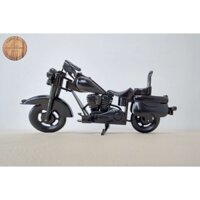 Mô hình Mô Tô Harley davidson (black), Moto Harley mô hình handmade 100% từ gỗ tự nhiên – mohinhdogo