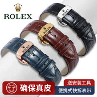 Mô Hình Mới Thay Thế Dây Đeo Đồng Hồ Rolex Dây Da Thật Nam Xanh Đen Nước Ma Ditonna Du Thuyền F