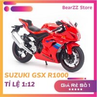 Mô hình moto Suzuki GSX R1000 tỉ lệ 1:12 hãng MSZ (Nhiều màu sắc)