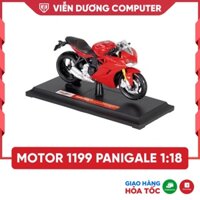 Mô hình motor Ducati 1199 Panigale Red tỷ lệ 1:18 MaiSto Viễn Dương Computer