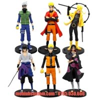 Mô hình Naruto Bộ 6 các nhân vật Naruto - Cao 18cm