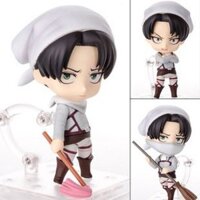 Mô hình nendoroid 417 nhân vật anime chibi ATTACK ON TITAN LEVI: CLEANING VER