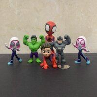 Mô Hình Người Nhện marvel spiderman hulk Tê Giác Độc Đáo