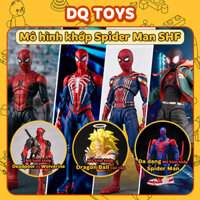 Mô hình Người Nhện SPIDER MAN khớp Avenger PS4 2099 Miles Morales Gwen Stacy Spider Verse Iron Spider Girl SHF DQ TOYS .