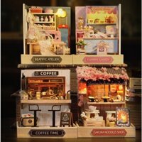 Mô hình nhà búp bê CUTEROOM diy Doll House Miniature mini corner of happiness 4