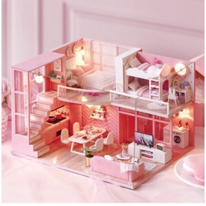 Mô hình Nhà búp bê Pink for Life L026