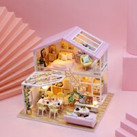 Mô hình nhà gỗ búp bê, nhà gỗ mini DIY tự làm Special doll house