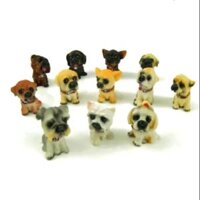 Mô hình nhà gỗ búp bê dollhouse DIY - Bộ cún 12 con