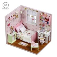 Mô hình nhà gỗ DIY - nhà búp bê tình yêu